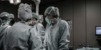 medical professionals working