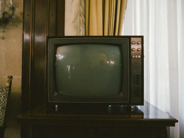 a-television-on-a-stand a television on a stand