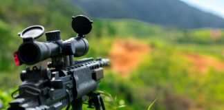 rules of third photography of sniper rifle