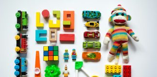 multicolored learning toys