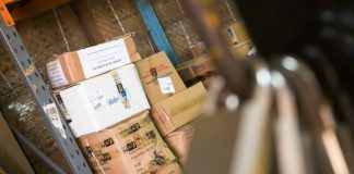 brown cardboard boxes