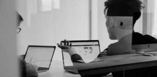 man using MacBook