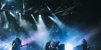 music band playing on stage