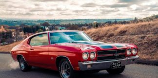 red chevrolet camaro on road during daytime