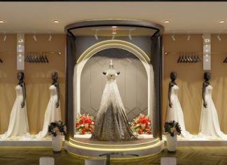 Top Boutiques for Your Dream Gown in the City a display of wedding gowns and bridal gowns