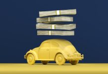 What to Do When Your Insurance Drops You Without Warning a yellow car with stacks of money on top of it