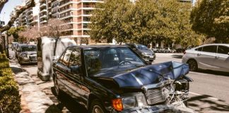 a car that is sitting on the side of the road