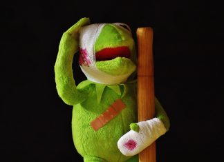 4 Reasons You Should Always Speak With an Attorney After an Injury kermit, injured, pavement, association, injury, stuffed animal, cuddly toy, toy, fabric figure, first aid