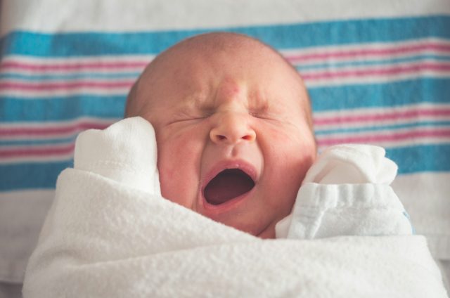 Photo by Tim Bish baby yawning