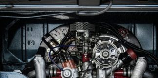 black and red engine ba y