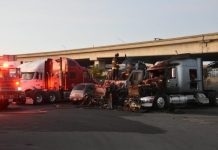 Truck Accident Lawyer Examination of Liability Chains in Multi-Vehicle Crashes a bunch of trucks that are parked in a lot