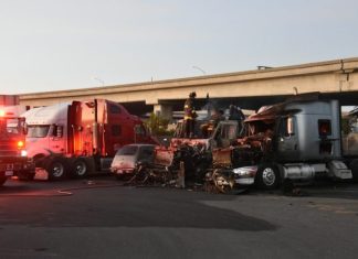 Truck Accident Lawyer Examination of Liability Chains in Multi-Vehicle Crashes a bunch of trucks that are parked in a lot