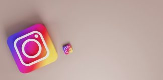 an instagram sticker next to a square sticker