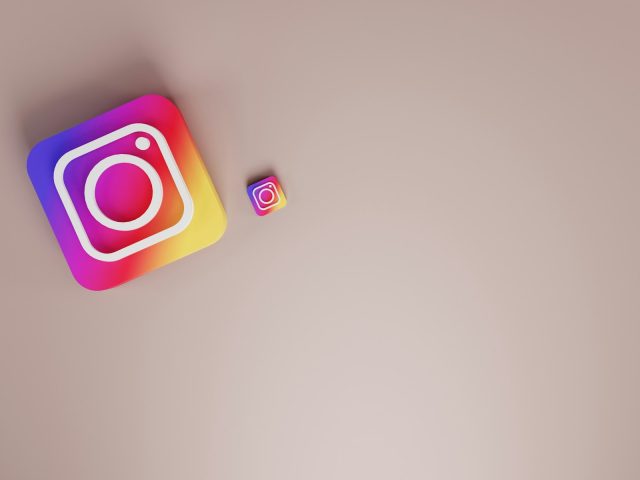 Photo by Deeksha Pahariya an instagram sticker next to a square sticker