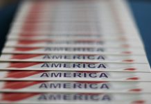 white and red lined paper