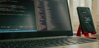 black and silver laptop computer