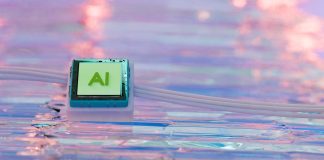 A square of aluminum is resting on glass.