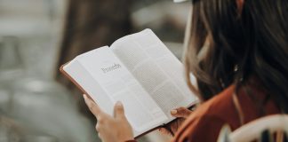 girl reading book