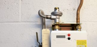 white and black water heater