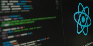 a computer screen with a logo on it