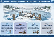 How Ice and Winter Conditions Can Affect Lakeside Docks